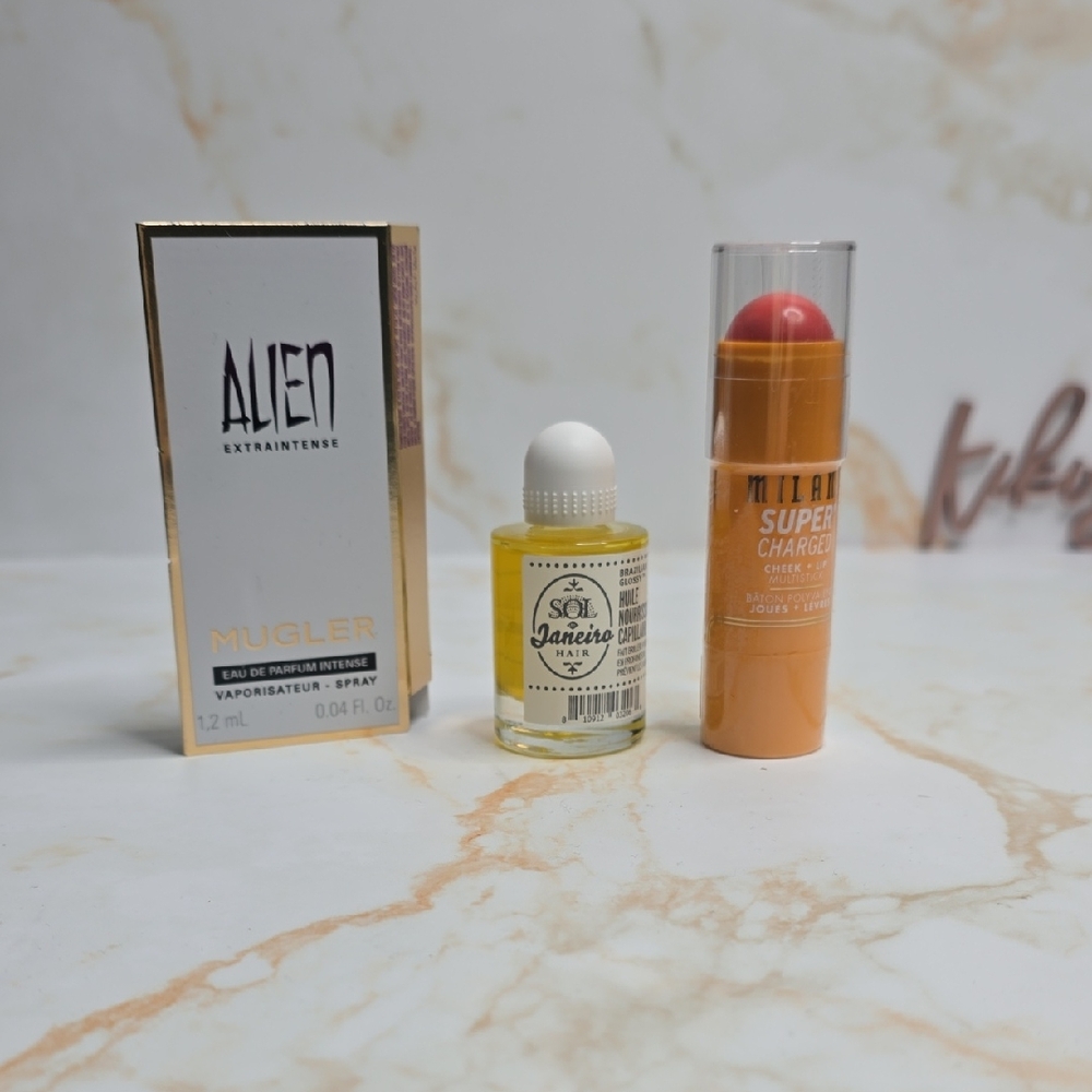 Mugler Alien, Milani Supercharged Cheek Tint Sol Janeiro Bundle